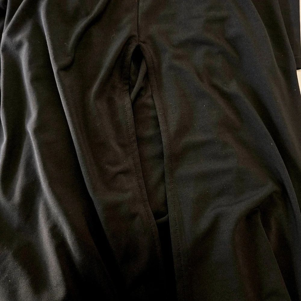 Abercrombie‎ Fitch Black Collared Ruched Long Sleeve Maxi Dress Womens XS